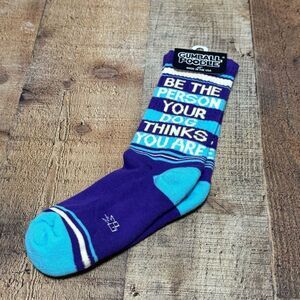 Gumball Poodle Novelty Gift Crew Socks “be the person your dog thinks you are”